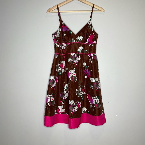 Vintage Guess 100% Silk Floral Mini Dress - Picture 2 of 6